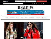 Tablet Screenshot of bemvestir.com